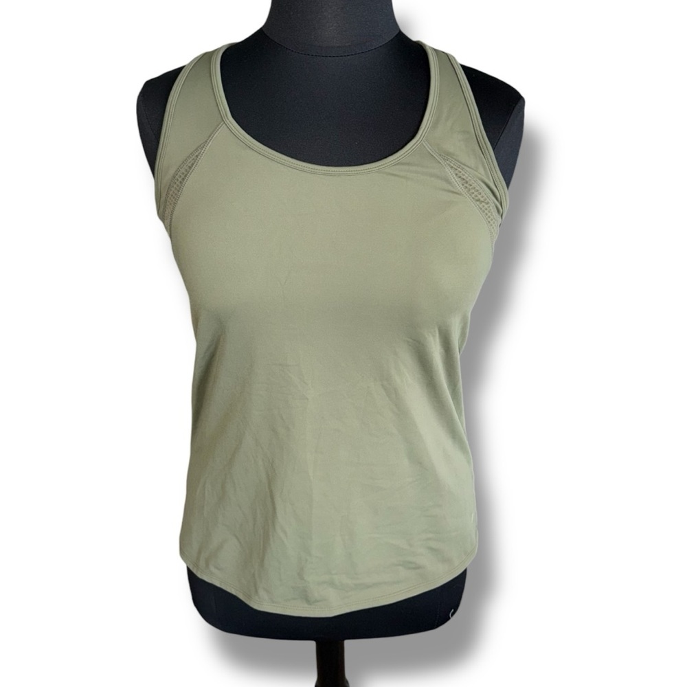 TALBOTS Performance Interlock Tank with Bra - XL Olive Branch - Picture 3 of 12